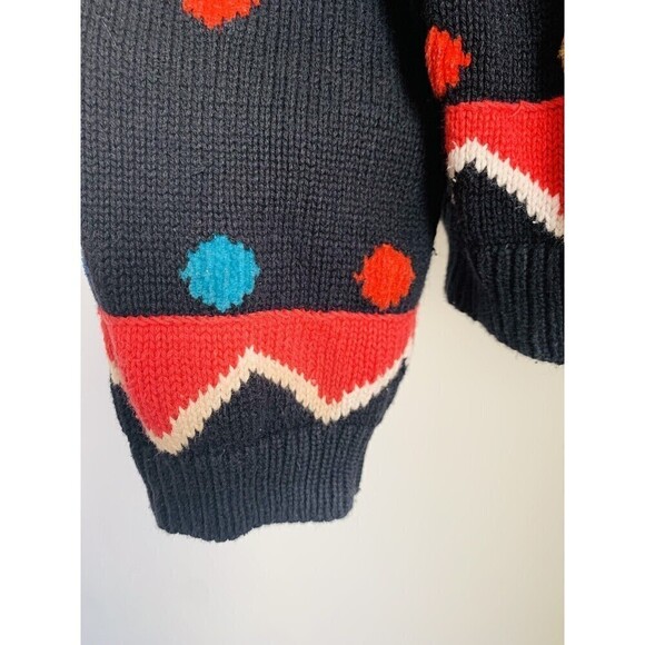 Chaus Petite Bright Bold Paisley Cropped Cardigan Black Sweater Women’s Sz XS - Picture 11 of 11